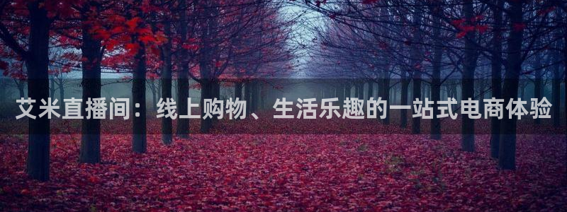 玩球直播观看：艾米直播间：线上购物、生活乐趣的一站式电商体验