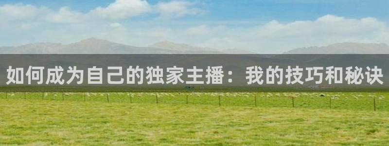 玩球直播官网下载：如何成为自己的独家主播：我的技巧和秘诀